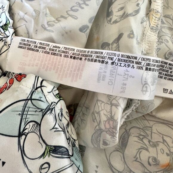 Disney Animators Collection Sleep Shirt Womens Small White Princess Lounge Gown - Picture 15 of 16